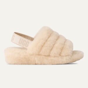 Ugg Fluff Yeah Slides in Natural Size 39